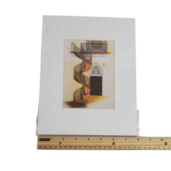 The Miraculous Staircase Print by Artist MMK Brokaw 10" x 8" - Picture 5 of 7